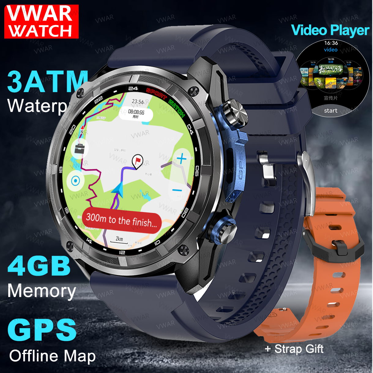 Watch Vs Smartwatch - Built-in GPS Smart Watch Offline map