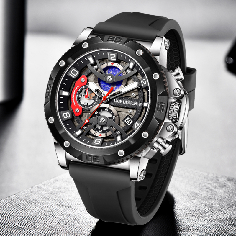 Smartwatch Branded Watches For Men - LIGE Top Brand Luxury Men Watch