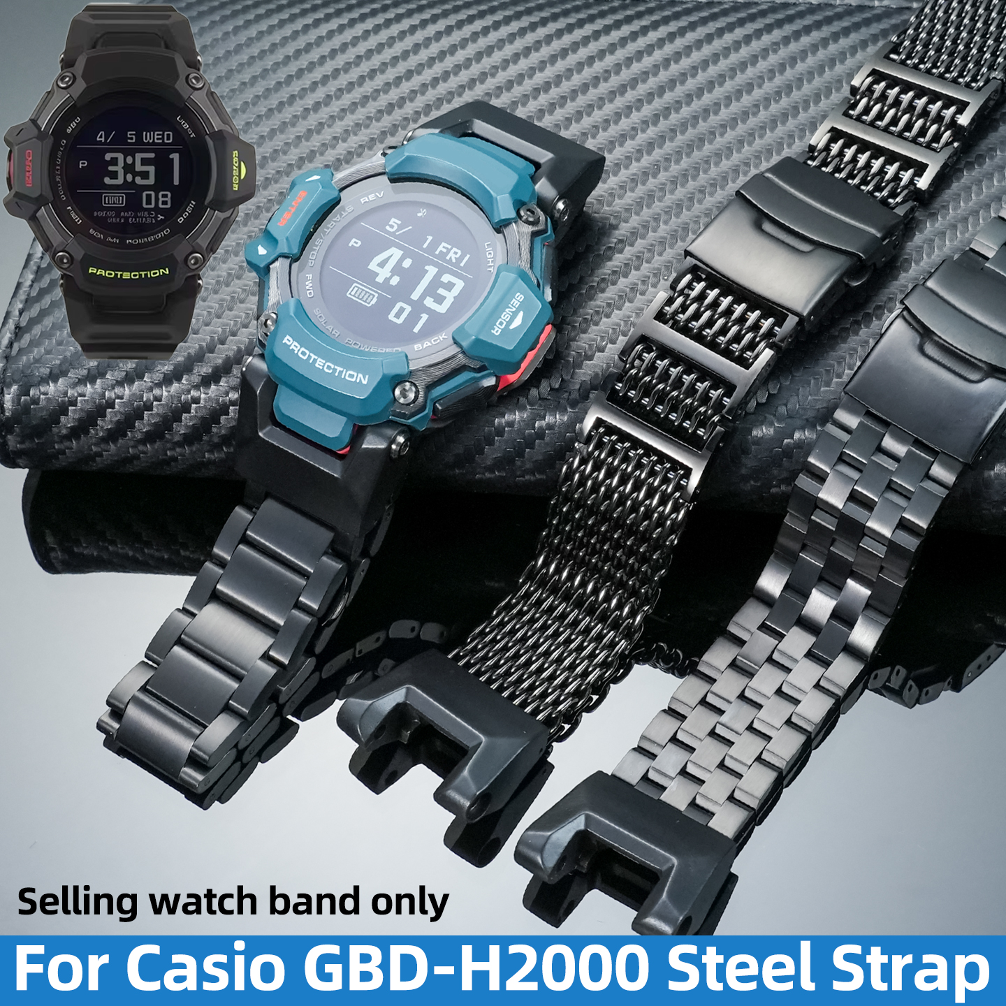 Smartwatch Casio Watches For Men - NEW upgrade metal Strap For Casio