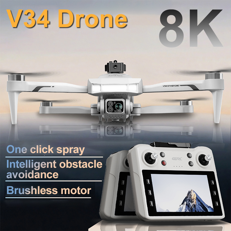 Hybrid Smartwatch - 4DRC New V34 Drone 8K Profesional