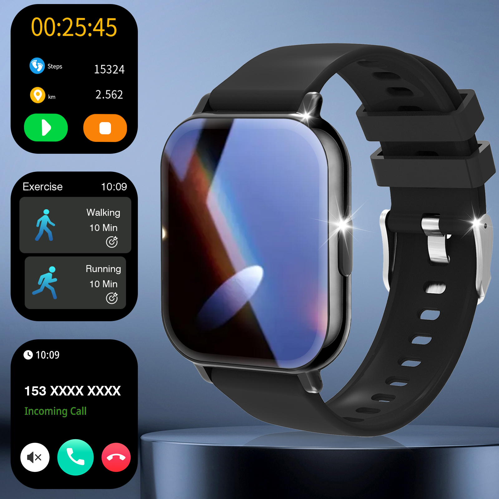Smartwatch Iphone Watch For Men - New Bluetooth Call Smart Watch Menstrual