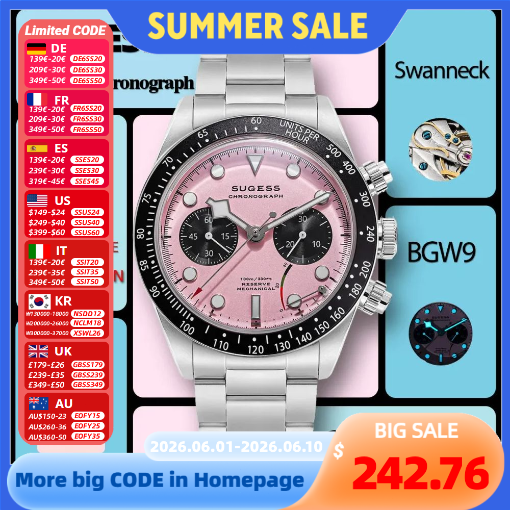 Diesel Watches Smartwatch - Sugess Chronograph Men Watch Original ST1907