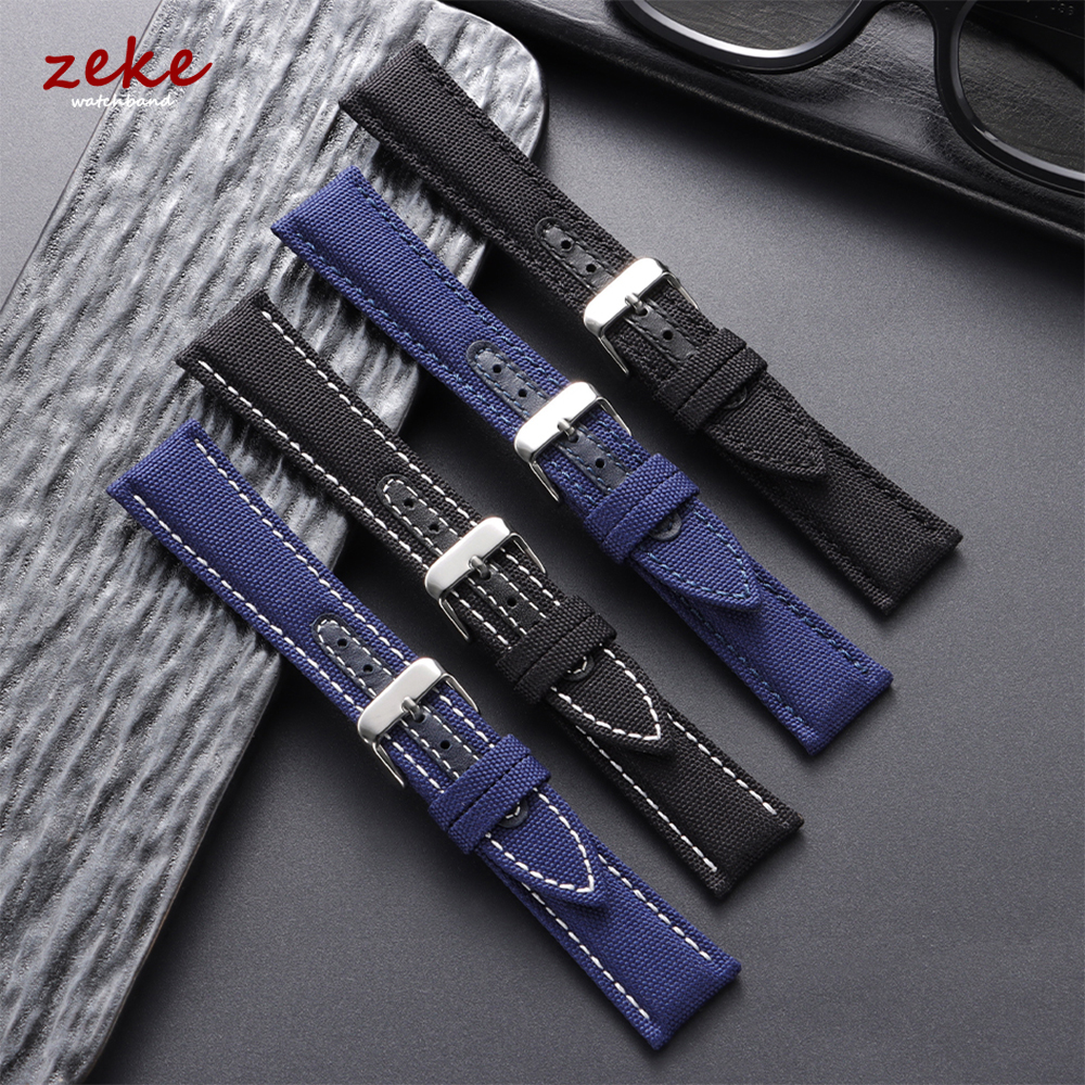 Omega Watches Smartwatch - Sailcloth Watch Strap 20mm 22mm for