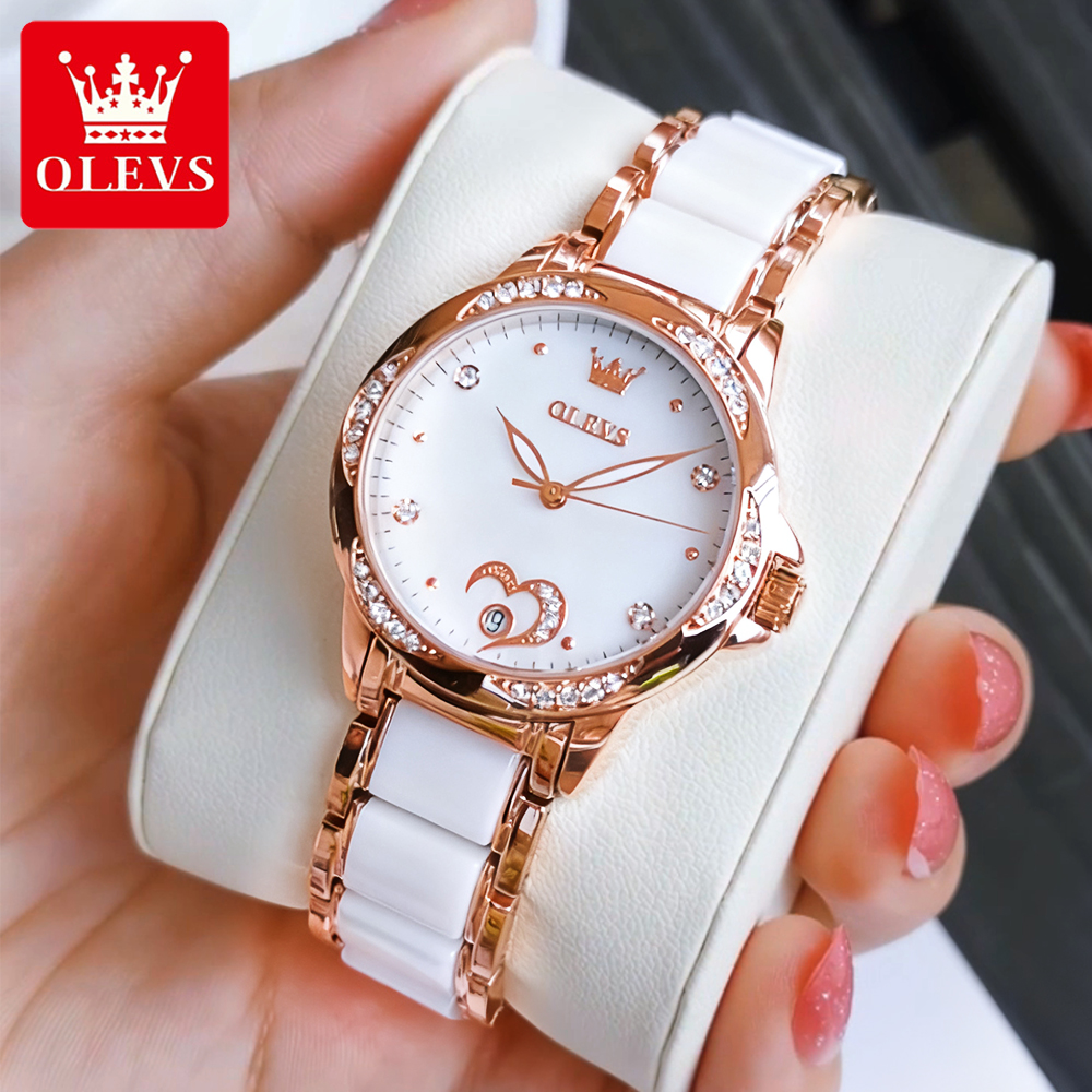 Ladies Fashion Watch - OLEVS Elegant Fashion Women's Watches Ceramic