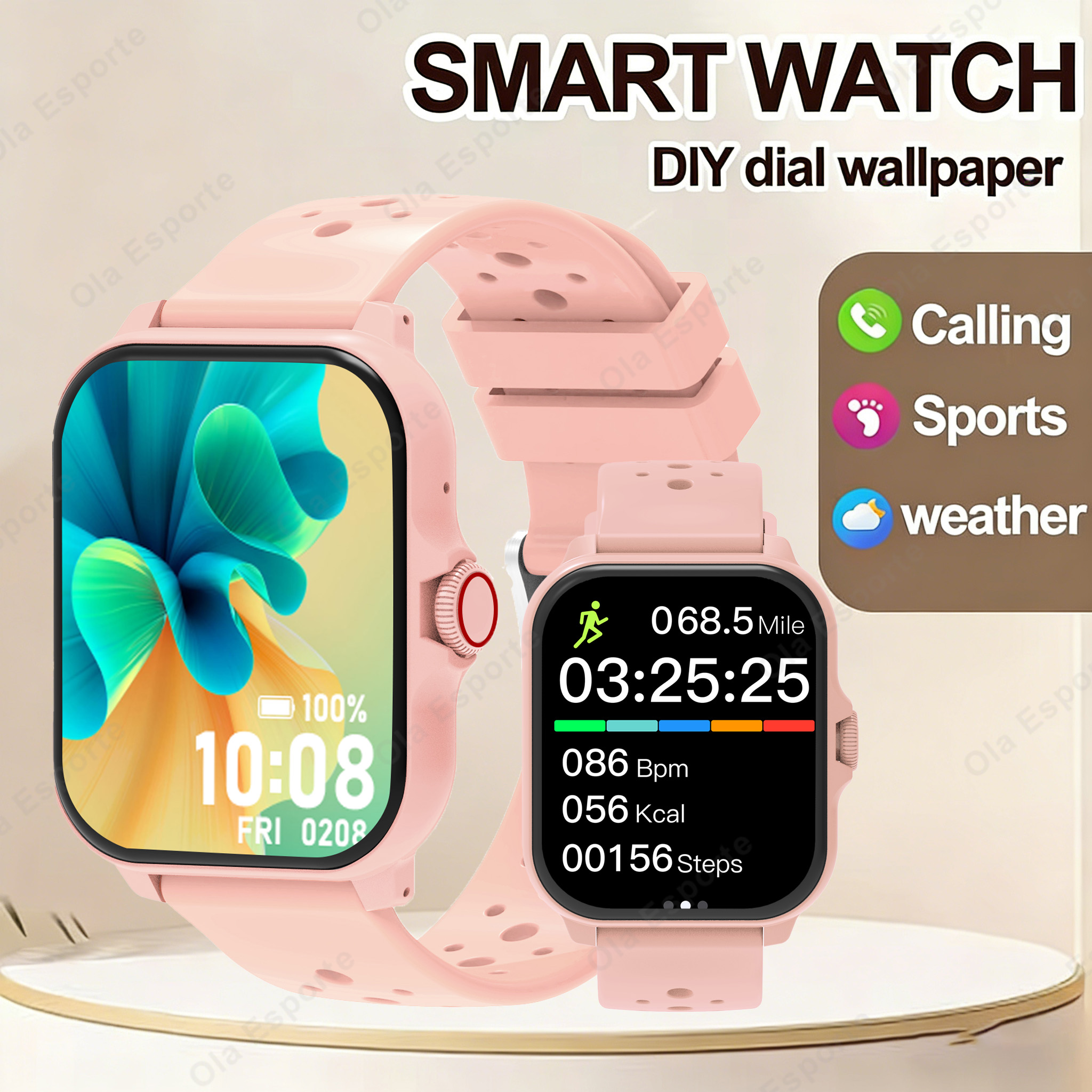 Smartwatch Iphone Watch For Men - Smart watch, wireless calling /dial, Various