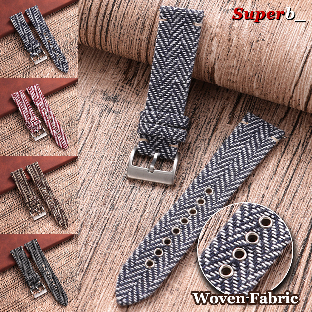 Omega Watches Smartwatch - Woven Fabric Bracelet for Omega for