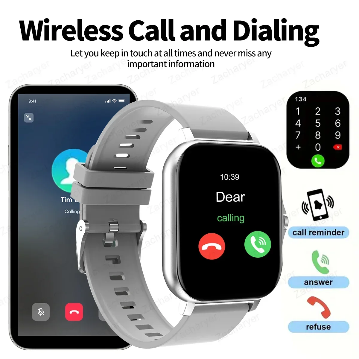 Smartwatch Iphone Watch For Men - Smart fitness watch, outdoor sports watch,