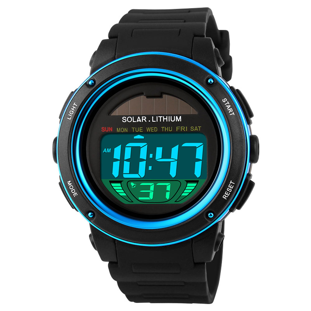 Solar Powered Watch - Solar Powered Digital Men Women Sports