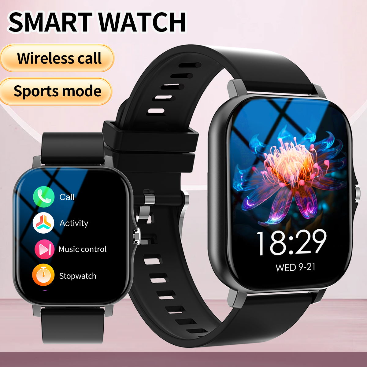 Smartwatch Iphone Watch For Men - Smart watch, call, message reminder, compatible