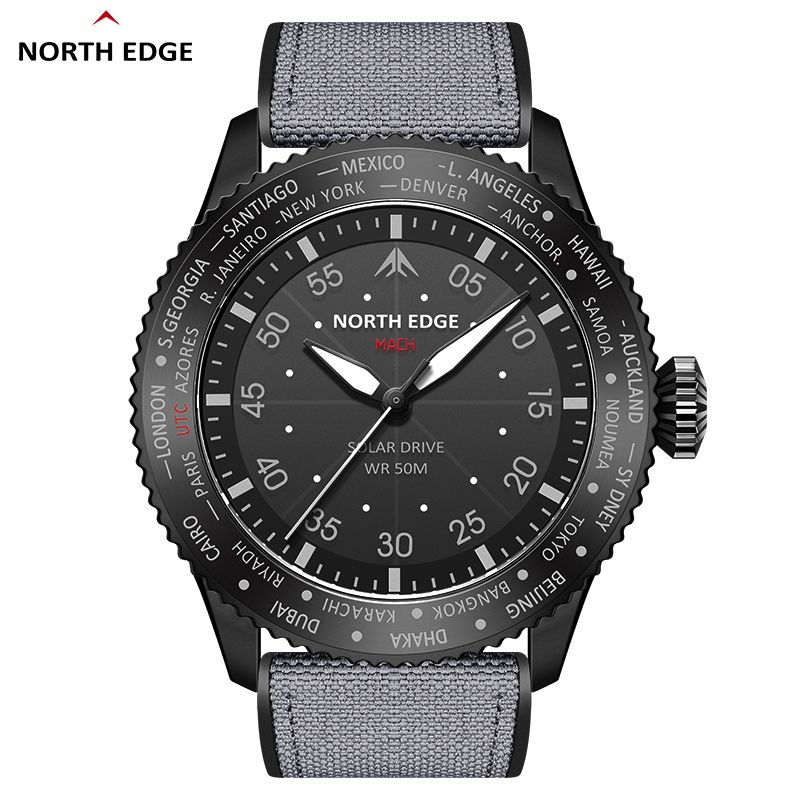 Solar Powered Watch - NORTH EDGE 2024 MACH Solar Power
