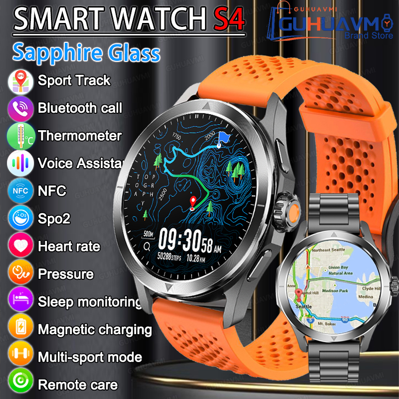 Smartwatch Branded Watches For Men - GUHUAVMI NFC Smart Watch Men AMOLED