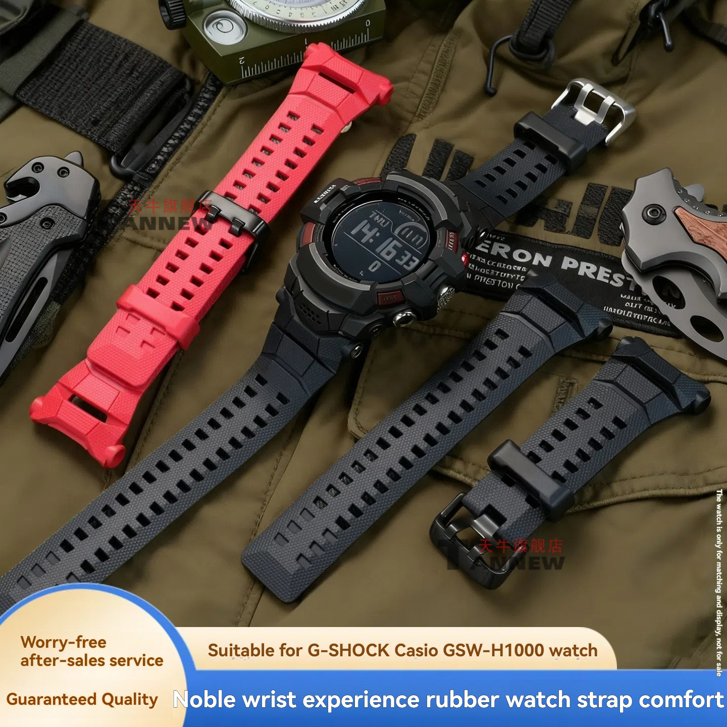 Smartwatch Casio Watches For Men - Replacement Silicone Resin Band for Casio