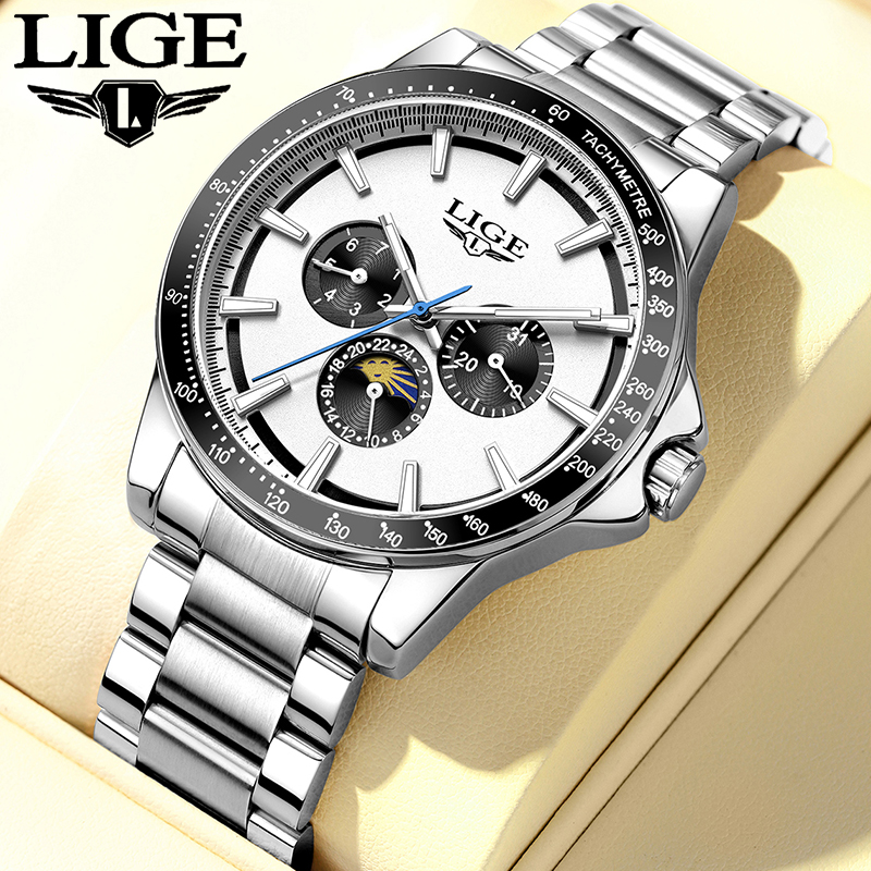 Smartwatch Branded Watches For Men - LIGE brand luxury watches mens Luminous