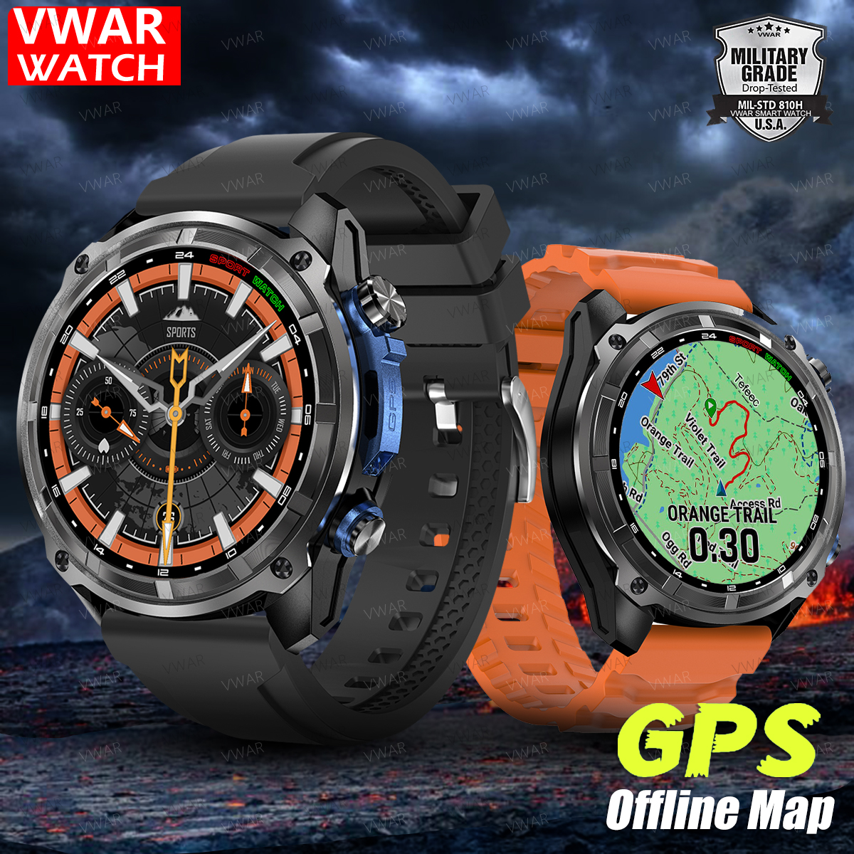Tactical Smart Watch Built-in  - Watch Vs Smartwatch ulasan dan harga