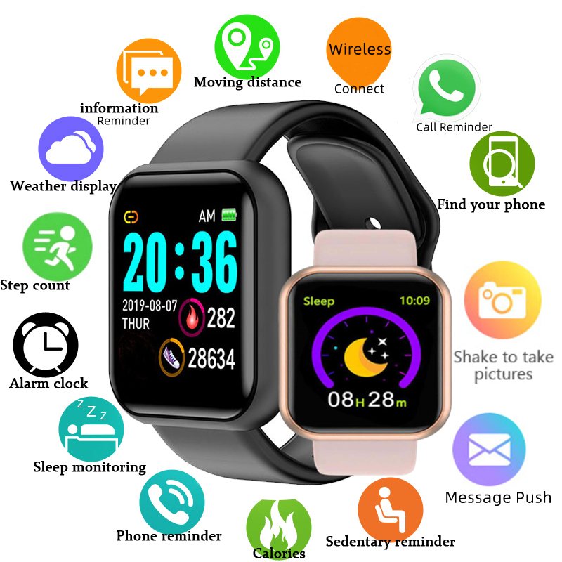 Multi-color Smart Watch For Ch - Watch Smart Y68 ulasan dan harga