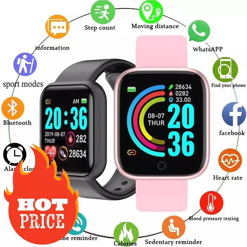 Y68 Smart Band w/ Color Screen - Watch Smart Y68 ulasan dan harga