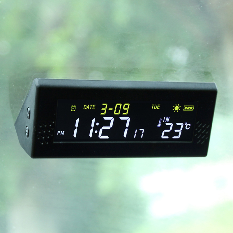 Solar Windshield Car Digital C - Solar Powered Watch ulasan dan harga