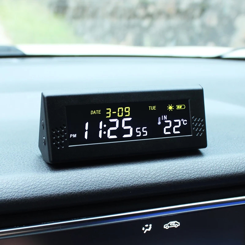 Solar Windshield Car Digital C - Solar Powered Watch ulasan dan harga