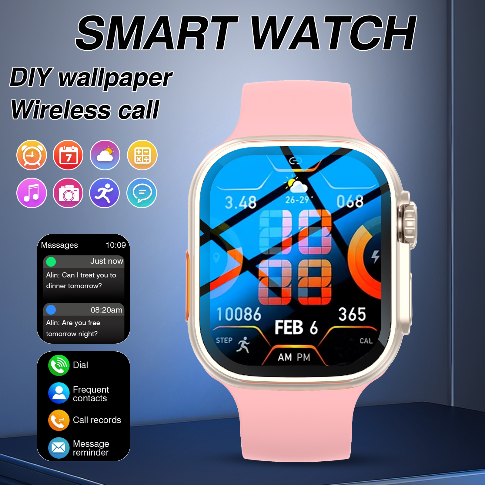 2026 New Smart Watch, HD Large - Smartwatch Iphone Watch For Men ulasan dan harga