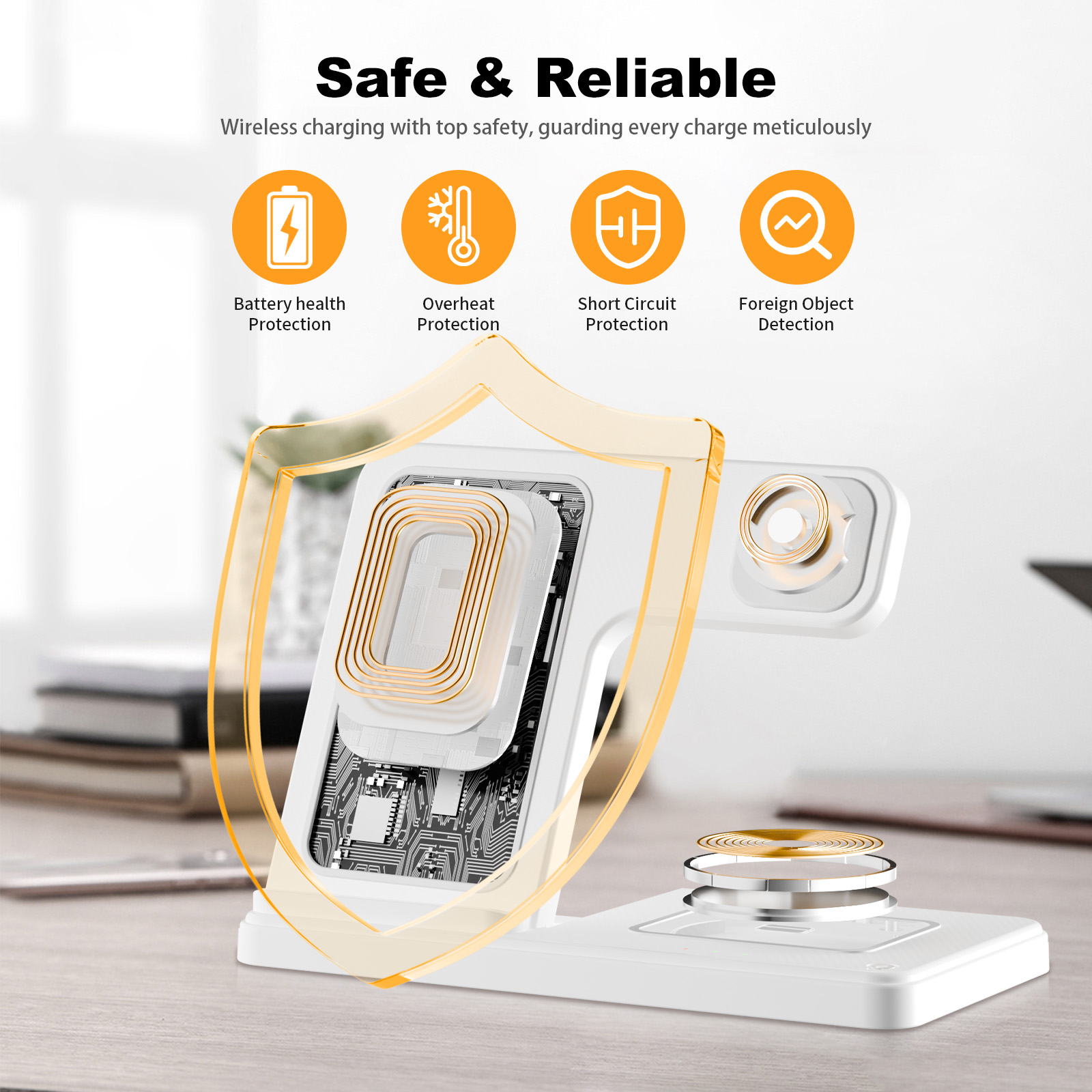 15W Magnetic Wireless Charger  - Watch 7 Smartwatch Iphone ulasan dan harga