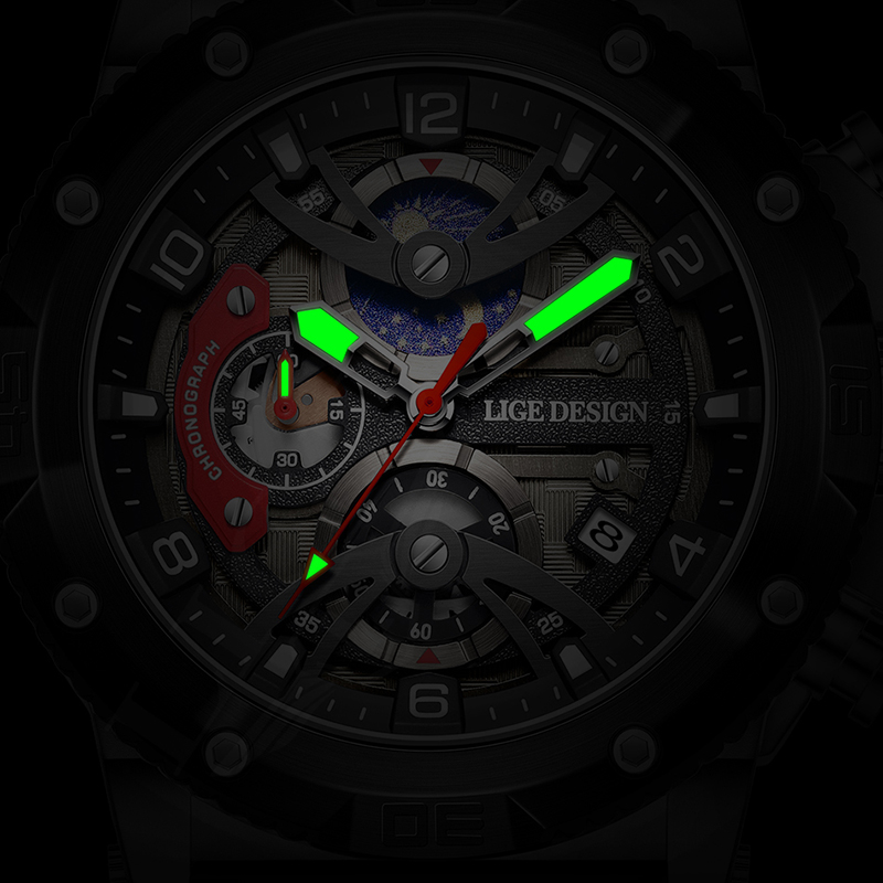 LIGE Top Brand Luxury Men Watc - Smartwatch Branded Watches For Men ulasan dan harga