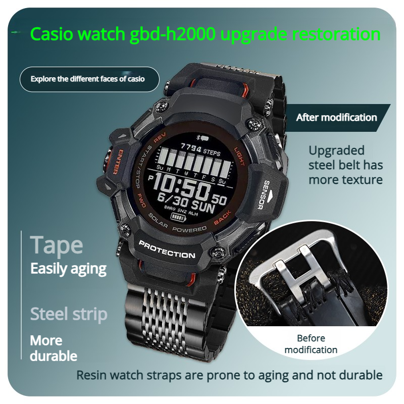 NEW upgrade metal Strap For Ca - Smartwatch Casio Watches For Men ulasan dan harga