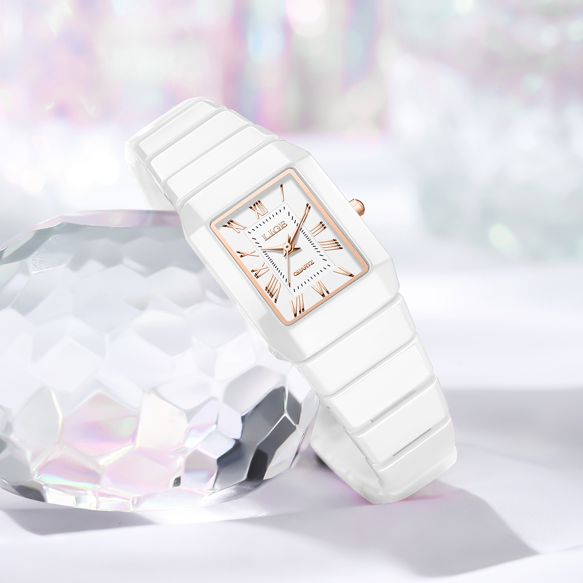 LIGE Watch women's wristwatch  - Luxury Ceramic Watch ulasan dan harga
