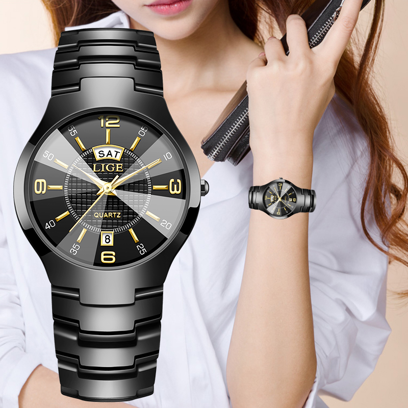 LIGE Fashion Elegant Women's W - Luxury Ceramic Watch ulasan dan harga