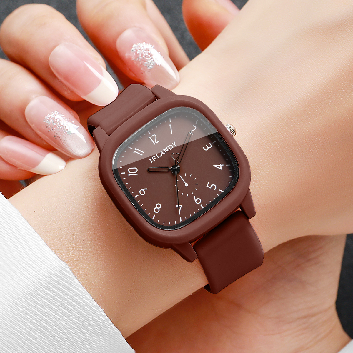 2PCS/Set Fashion Square Arabic - Ladies Fashion Watch ulasan dan harga