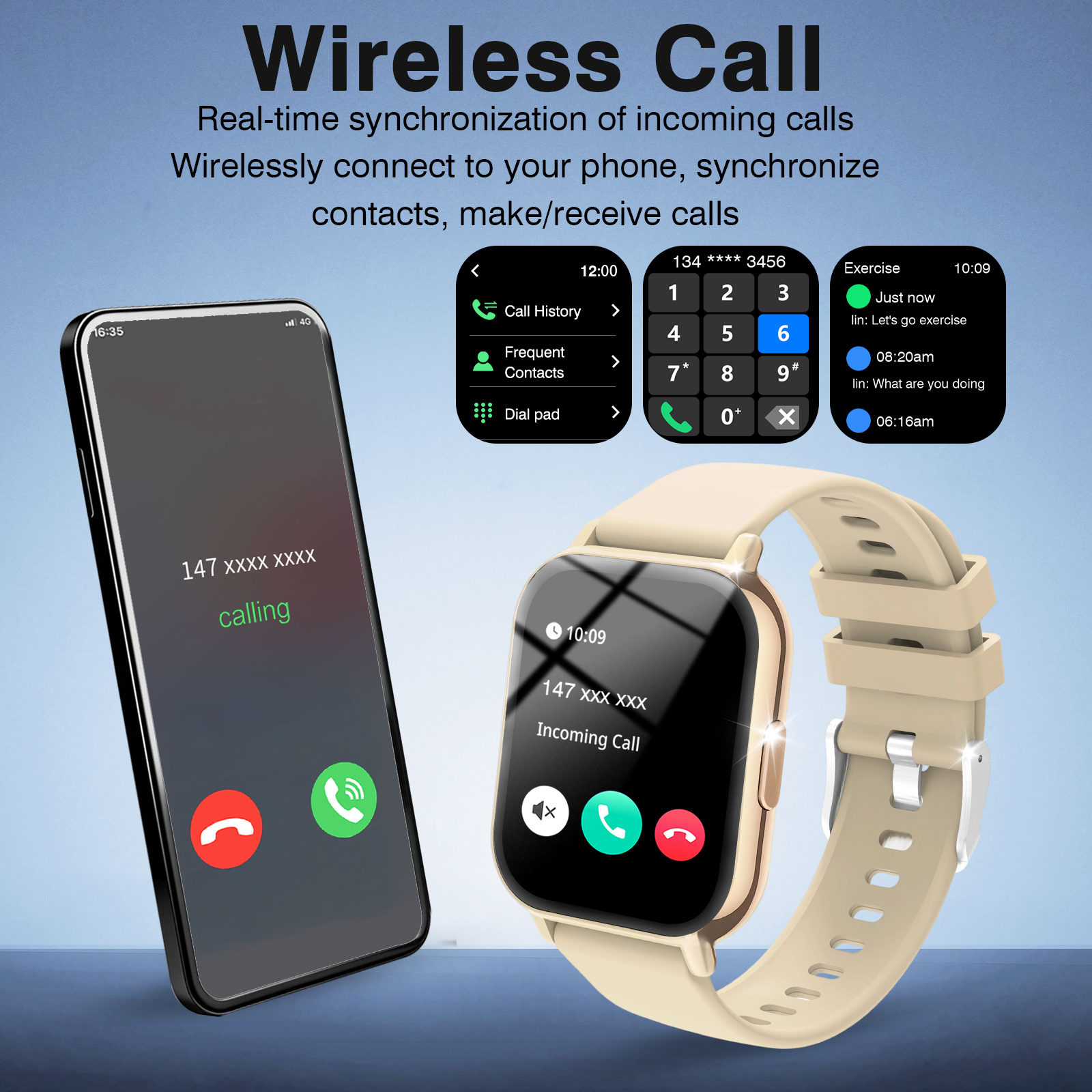 New  Bluetooth Call Smart Watc - Smartwatch Iphone Watch For Men ulasan dan harga