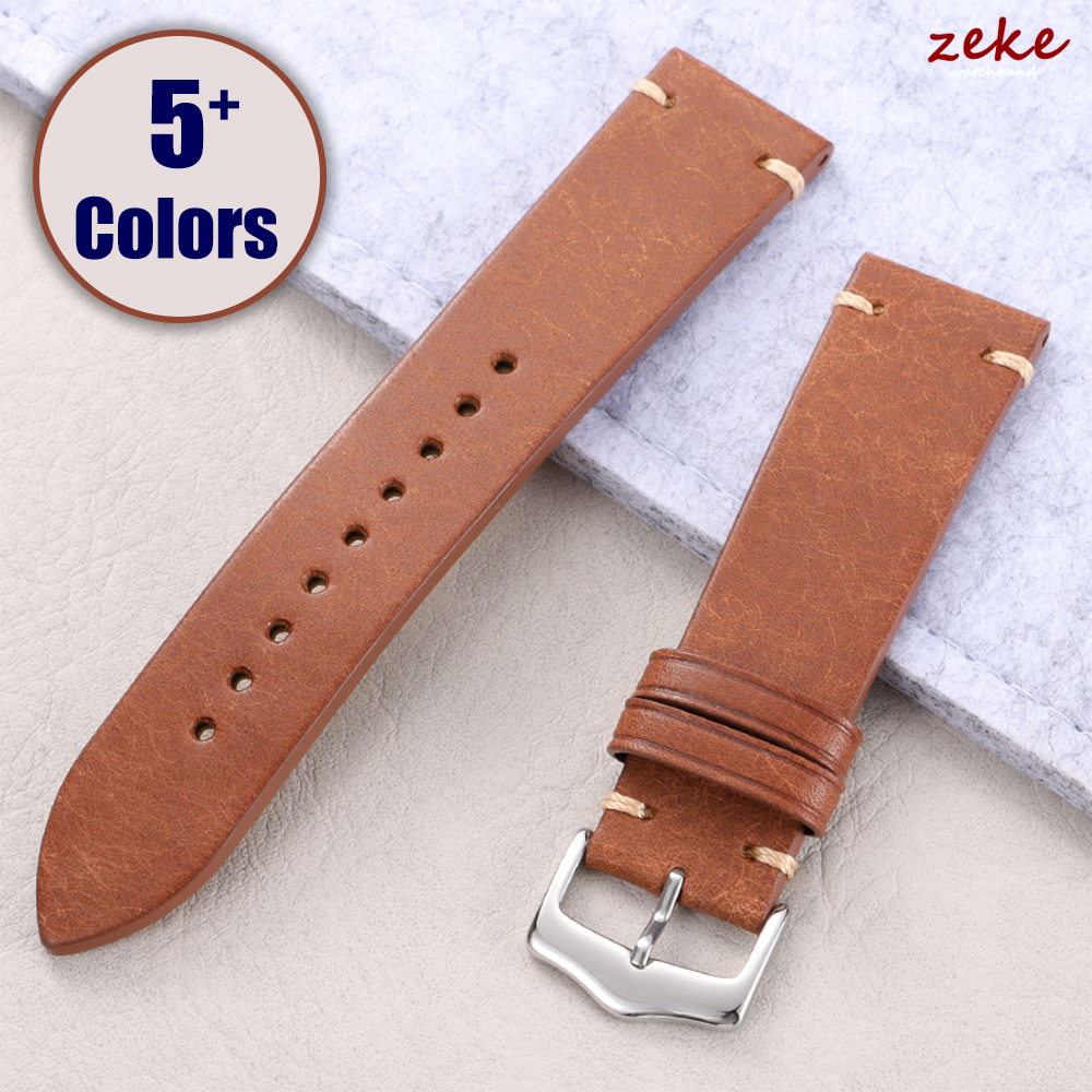 Vintage Oil Wax Watch Band Han - Omega Watches Smartwatch ulasan dan harga