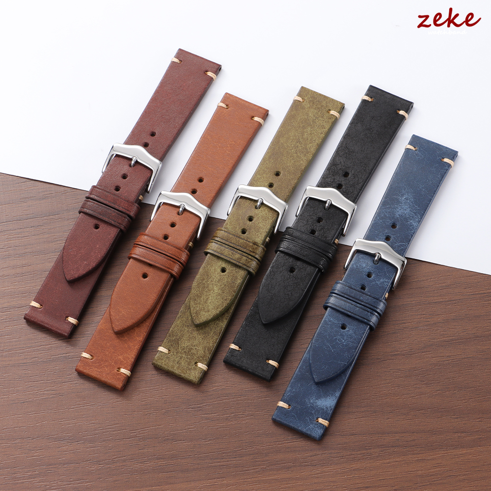 Vintage Oil Wax Watch Band Han - Omega Watches Smartwatch ulasan dan harga