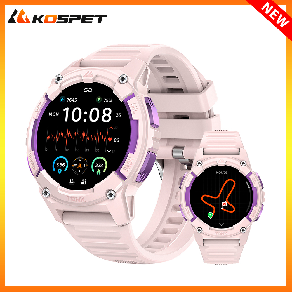 KOSPET TANK S2 GPS Smart Watch - Smartwatch Watches For Women With Gps ulasan dan harga