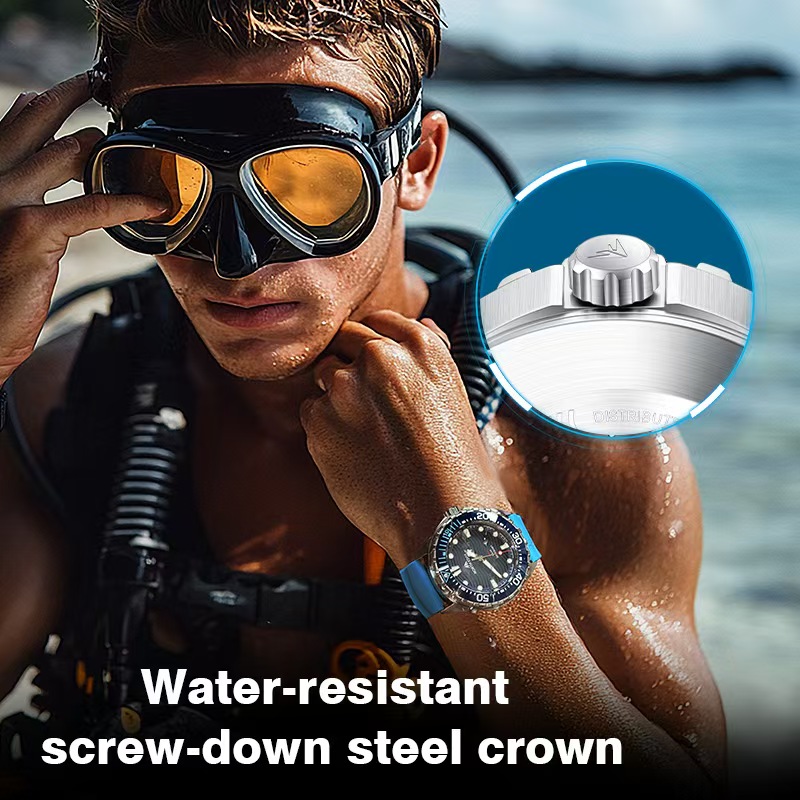 Stainless Steel Diving Watch S - Solar Powered Watch ulasan dan harga