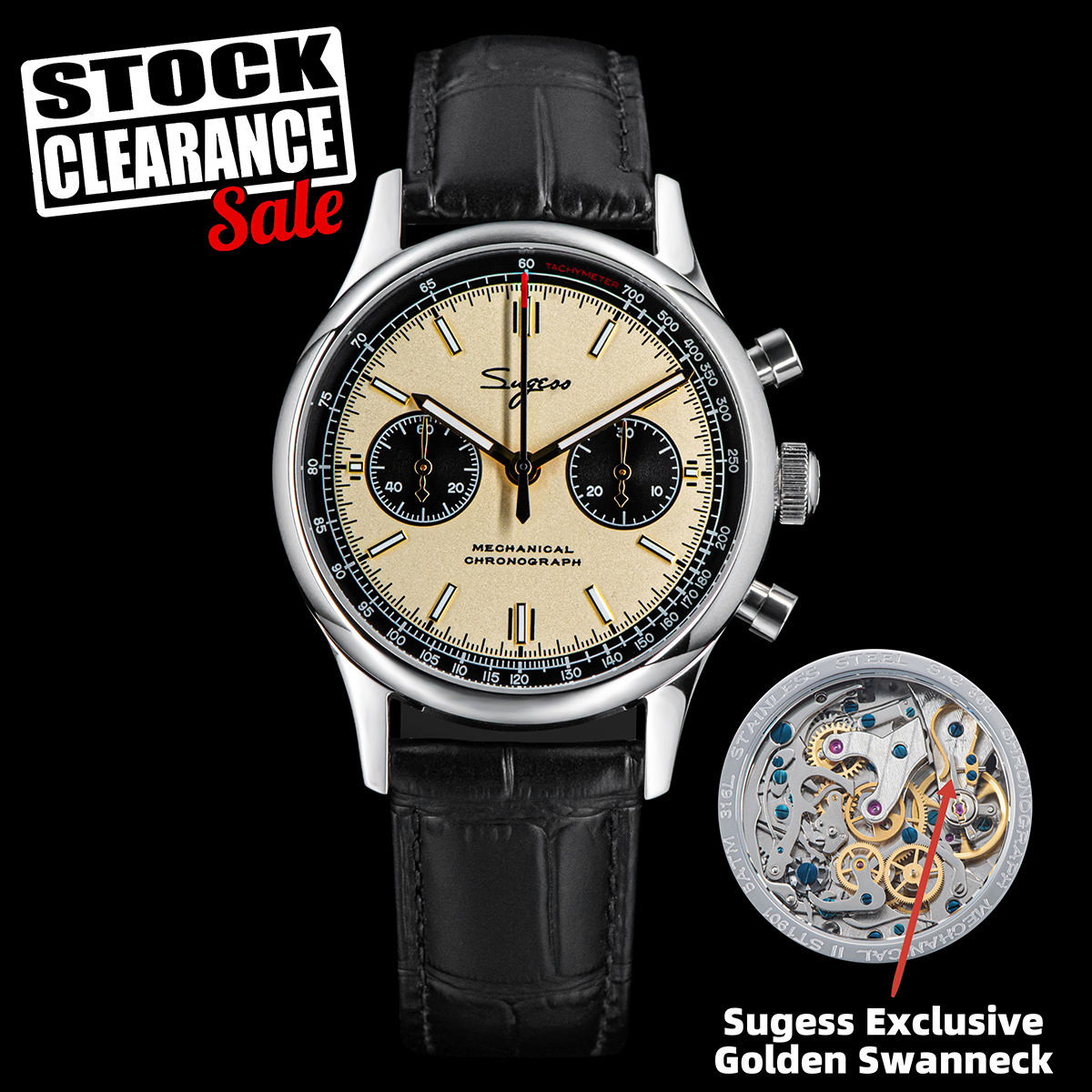 Sugess 40mm Men Army Watch 196 - Diesel Watches Smartwatch ulasan dan harga