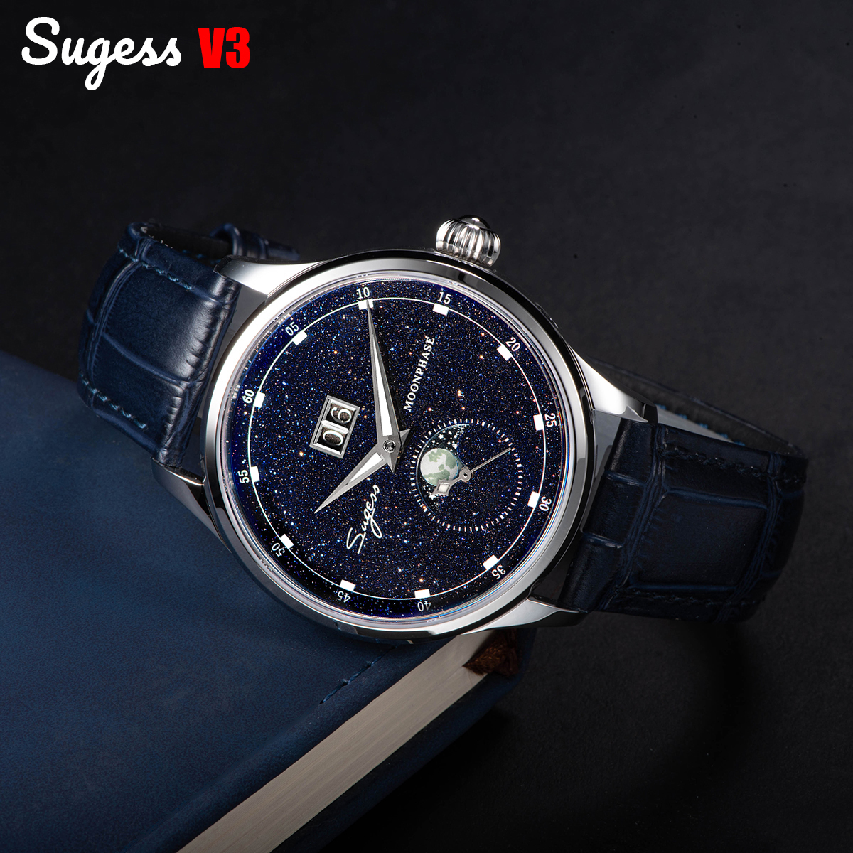 Sugess Moonphase Watch of Men  - Diesel Watches Smartwatch ulasan dan harga
