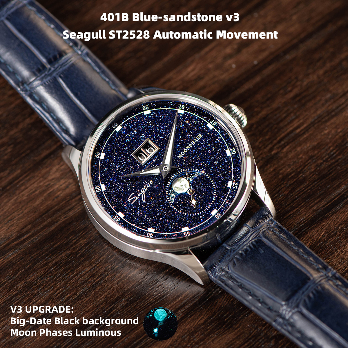 Sugess Moonphase Watch of Men  - Diesel Watches Smartwatch ulasan dan harga