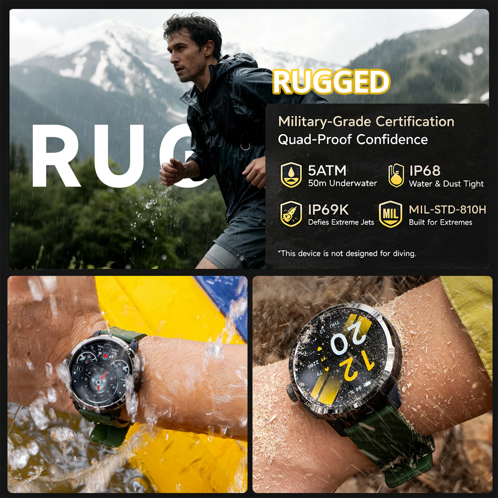 Ulefone Armor Watch Pro Smartw - Smartwatch Watches For Women With Gps ulasan dan harga
