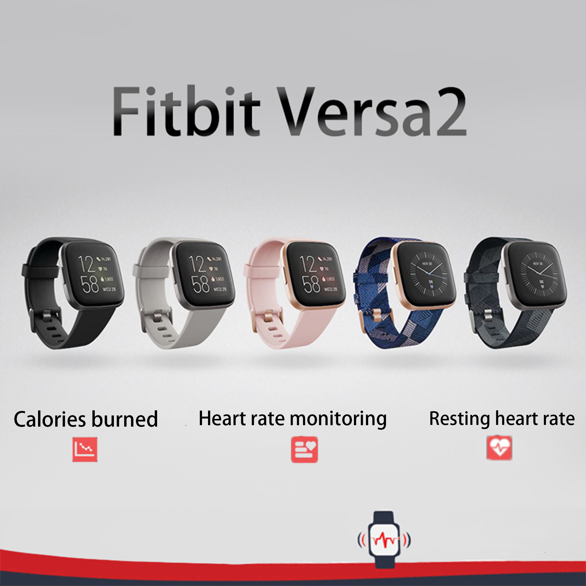 Fitbit Versa 2 Health and Fitn - Hybrid Smartwatch ulasan dan harga
