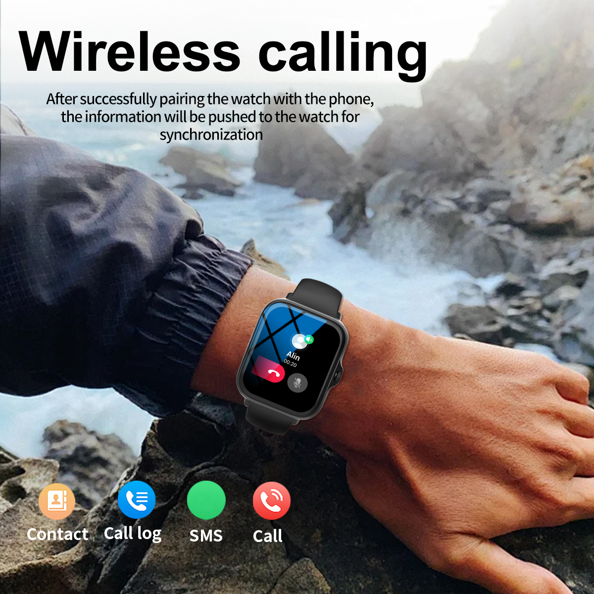 Smartwatch Sports Music Contro - Smartwatch Iphone Watch For Men ulasan dan harga