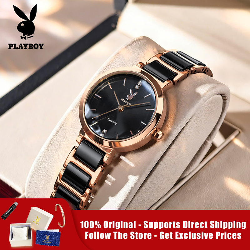 PLAYBOY 3128 Brand original au - Luxury Ceramic Watch ulasan dan harga