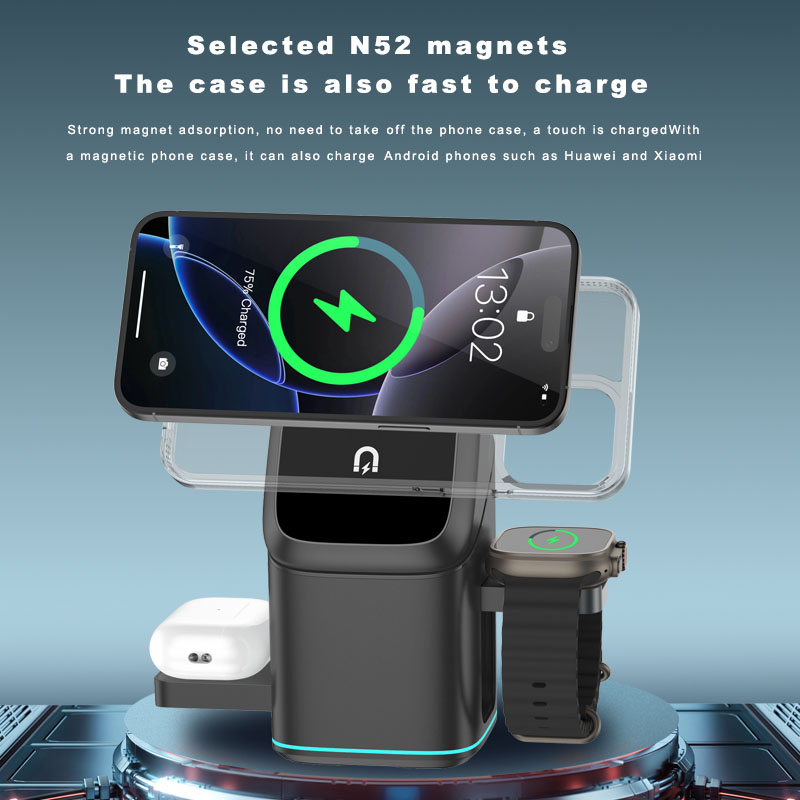 3 in 1 Magnetic Wireless Charg - Smartwatch Watch Huawei ulasan dan harga
