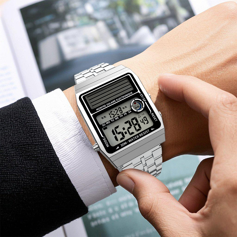 Solar Retro Fashionable Multi- - Solar Powered Watch ulasan dan harga