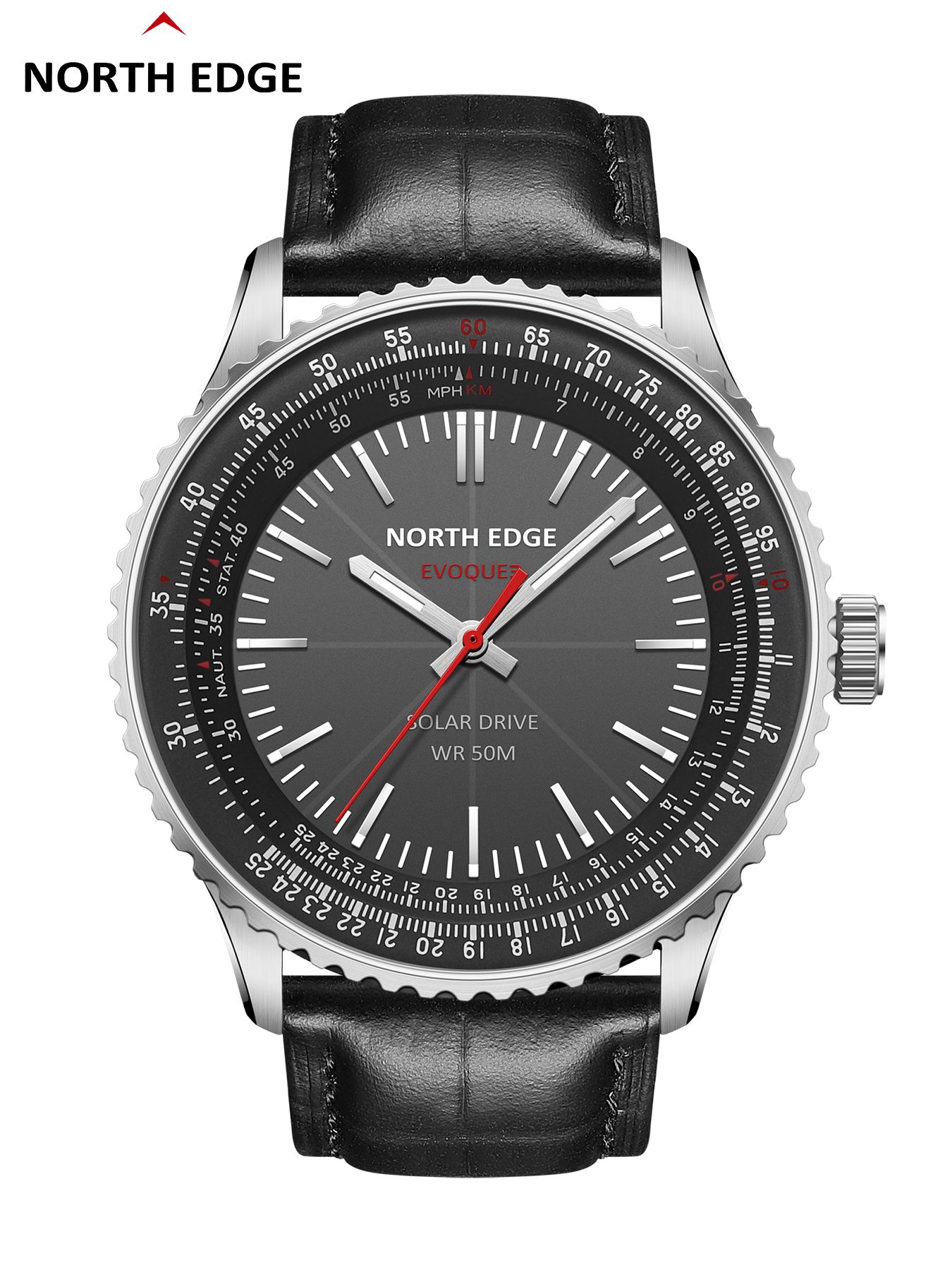 NORTH EDGE EVOQUE 3 Pilot Seri - Solar Powered Watch ulasan dan harga