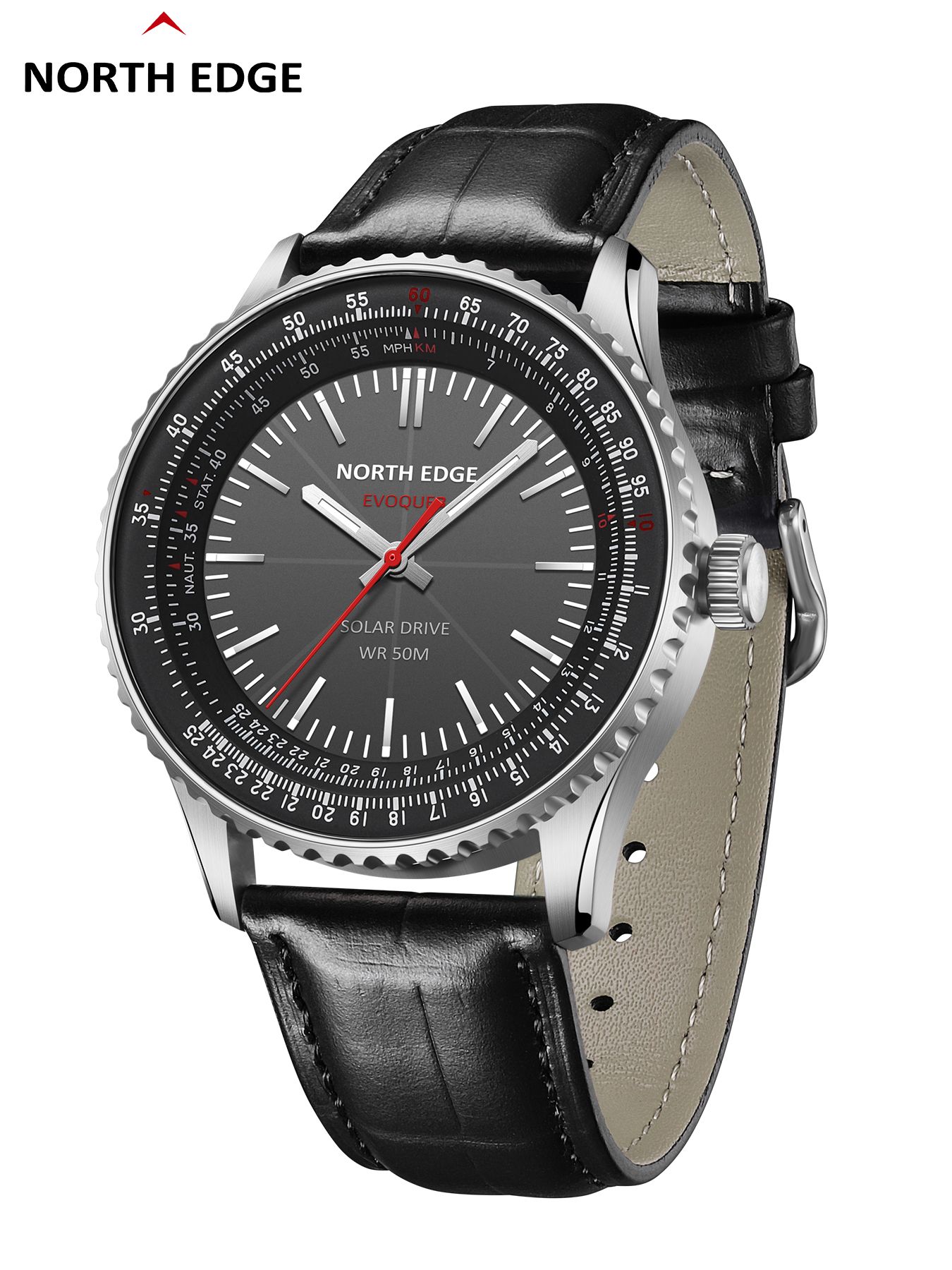 NORTH EDGE EVOQUE 3 Pilot Seri - Solar Powered Watch ulasan dan harga