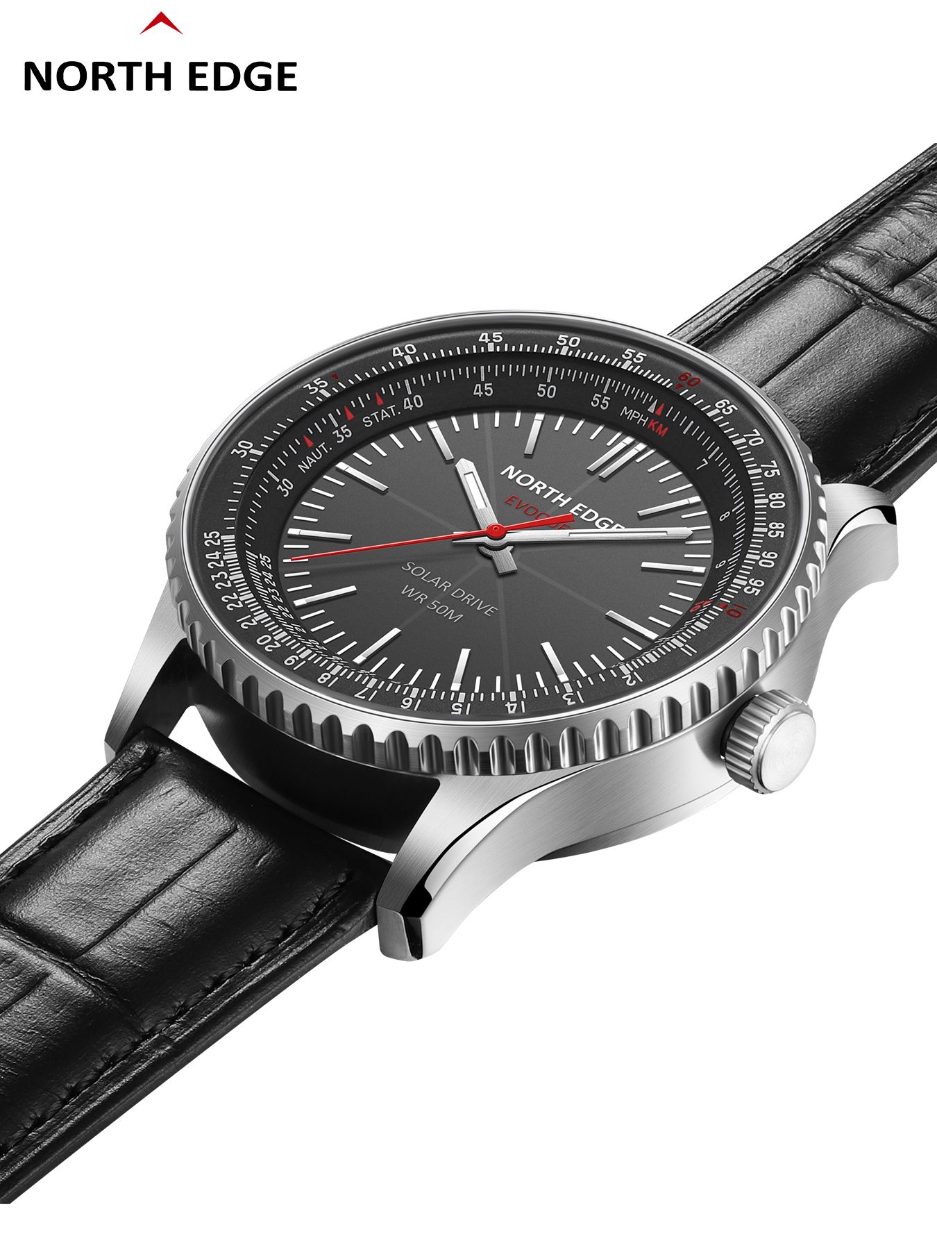 NORTH EDGE EVOQUE 3 Pilot Seri - Solar Powered Watch ulasan dan harga