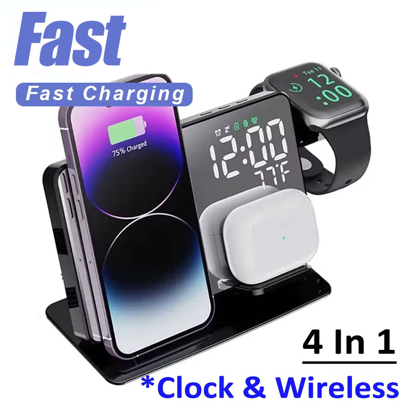 Fast Wireless Charger Dock Sta - Watch 7 Smartwatch Iphone ulasan dan harga
