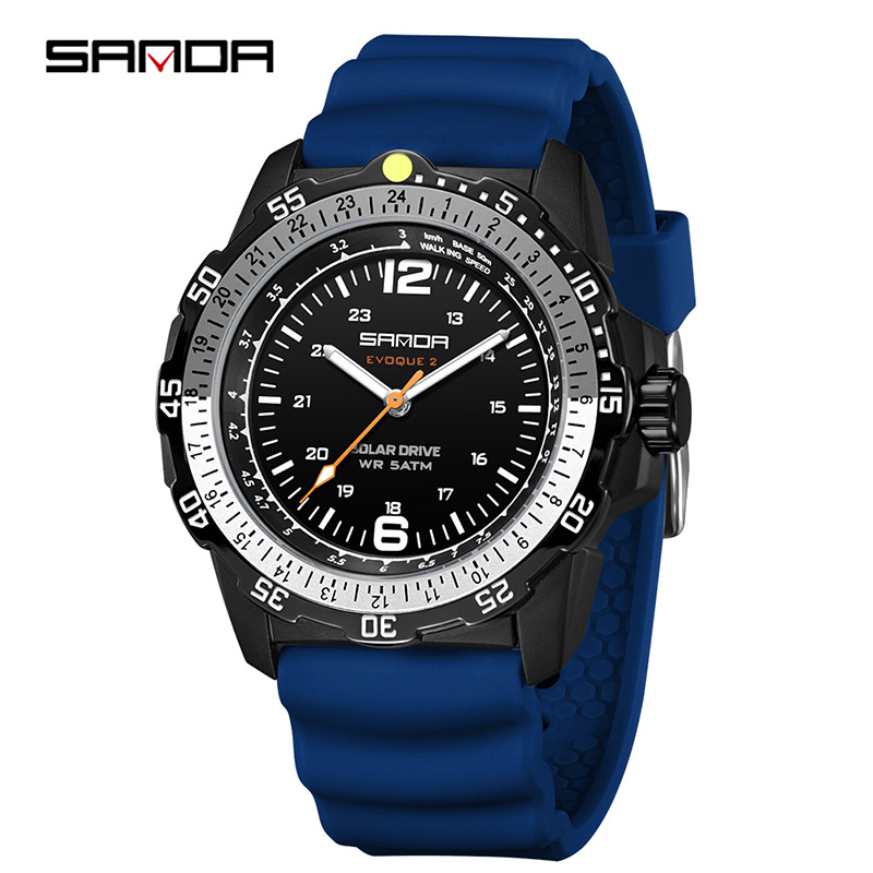 Sanda Brand Men's Creative Sol - Solar Powered Watch ulasan dan harga
