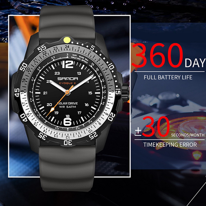 Sanda Brand Men's Creative Sol - Solar Powered Watch ulasan dan harga