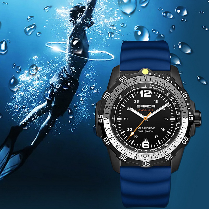 Sanda Brand Men's Creative Sol - Solar Powered Watch ulasan dan harga